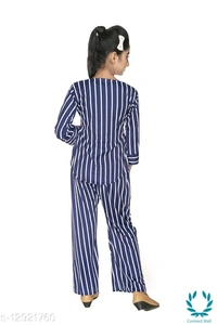 Tinkle Stylus Girls Top Bottom With Jacket Set - 5-6 Years