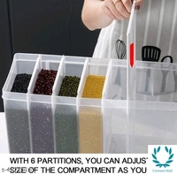 Essential Jar & Containers  - Plastic, 1 Pc, 6 Section Container