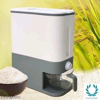 Rice Storage Container 10kg Gray Colour  - 10kg, Blue, 1 Pc