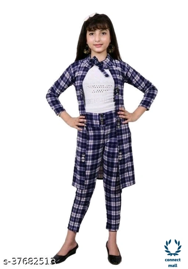 Fancy Girl Frock - 10-11Yrs, Black & White, Cotton Blend