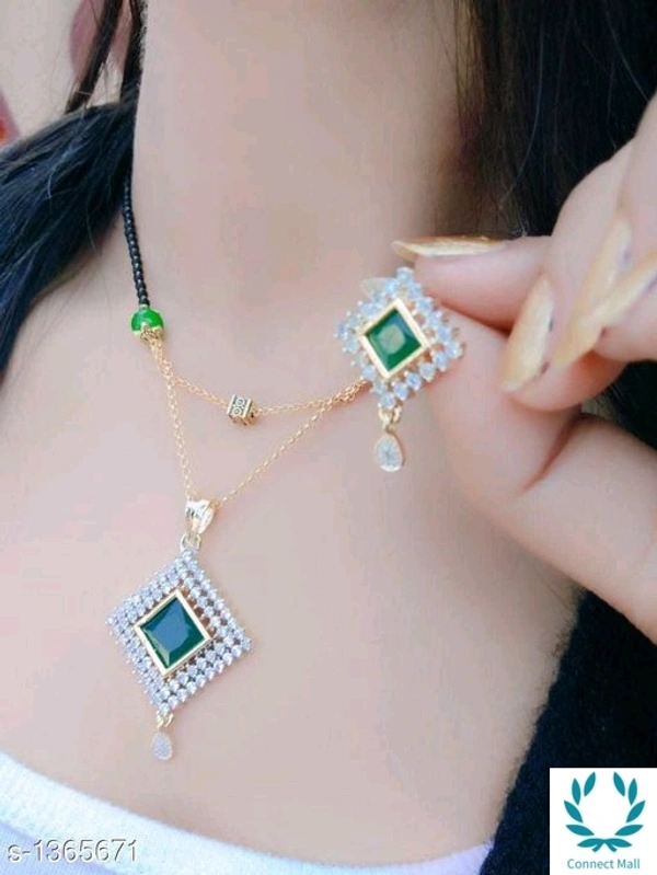 Alluring Alloy Mugalshutra - Green