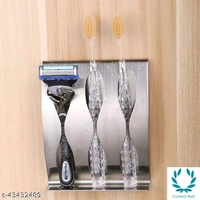 Antique Wall Mounted Stainless Steel Toothbrush Holder 