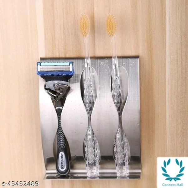 Antique Wall Mounted Stainless Steel Toothbrush Holder 