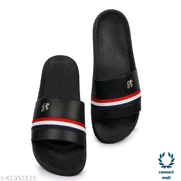 Trendy M'en Flip Flop - IND 9, Black, Synthetic