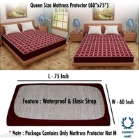 Cotton Mattress Protector Queen Size - Cotton, Blue, Queen size