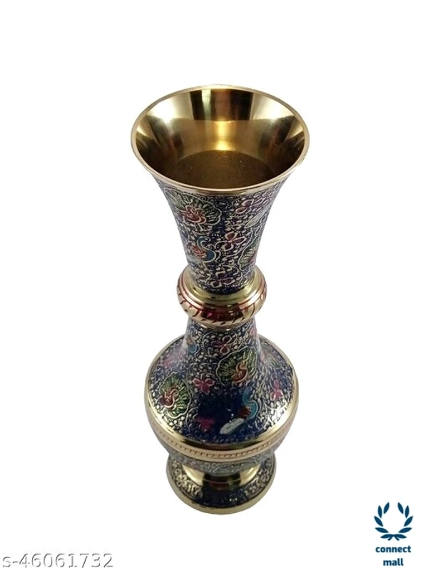 Antique  Mmughal Design Vase - (L×B×H)8cm×8cm×21cm, Metal