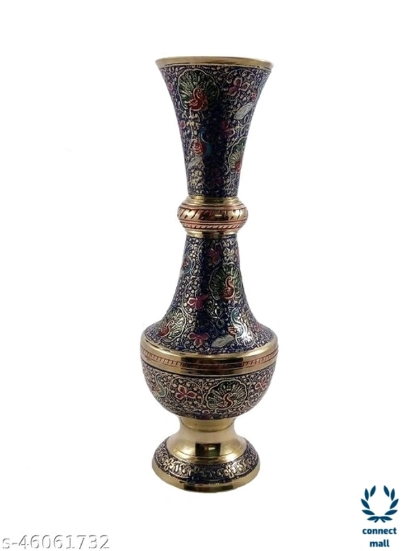 Antique  Mmughal Design Vase - (L×B×H)8cm×8cm×21cm, Metal