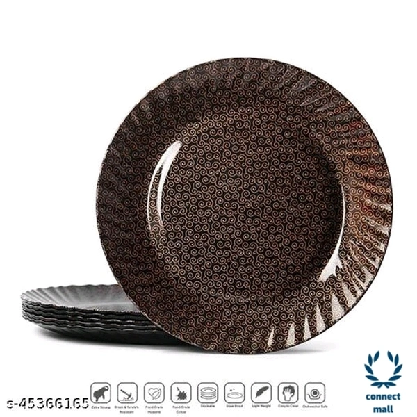 Unique Dinnerware - Golden Black, Melamine, (B×H×L)32 cm× 21 cm× 56 cm