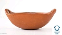 Craftsman  clay Pottery  - Brown, Clau, 3 pieces
