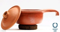 Clay Handi For Cooking & Serving - Red , Clay, 1.5L