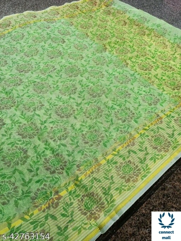 Latest Bollywood Collection Cotton Blend sarees - Sea Green, Cotton Blend, 2, length 5.5 m, Blouse  0.5 m