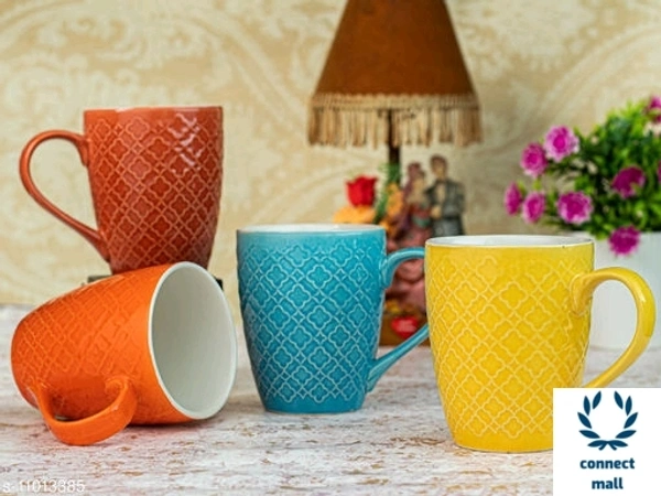 Fancy Cup - Multicolor , Ceramic, 4