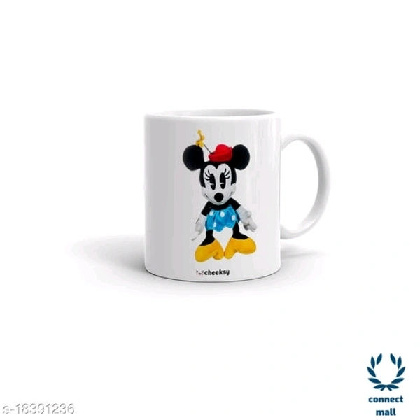 Kids Ceramic Milk Mug - White, Ceramic , 1 piece, 300 ml