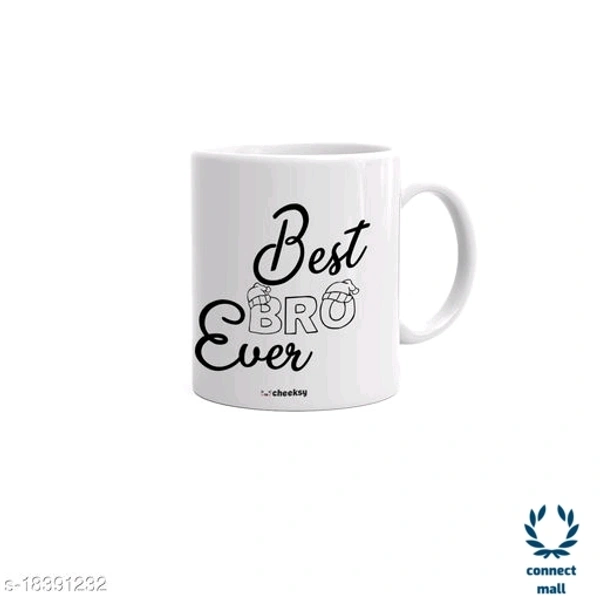 Ceramic Coffee Tea 300ml Mug for Best brother - White, Ceramic, 300 ml