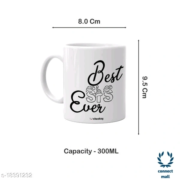 Ceramic Coffee Tea 300ml Mug for Best brother - White, Ceramic, 300 ml