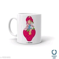 Cheesky printed Kid's Milk mug 300ml - White, Ceramic, 300 ml