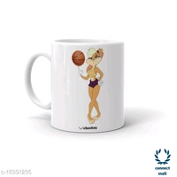 Ceramic Angel Printed Milk Mug - White, Ceramic, 300 ml