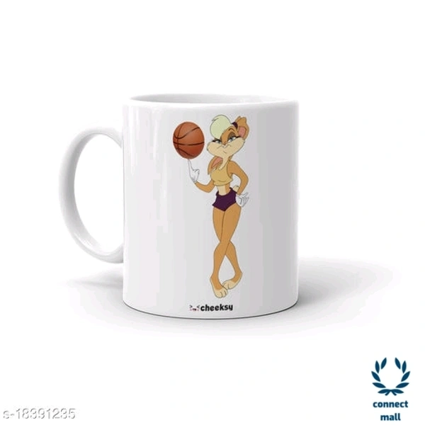 Ceramic Angel Printed Milk Mug - White, Ceramic, 300 ml