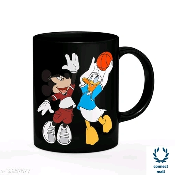 Mickey Mouse Printed  Kid's Coffee Mug 325 ml - Black, Ceramic, 325ml