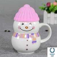 Ceramic kid's Fancy  Snowman  mug - Blue
