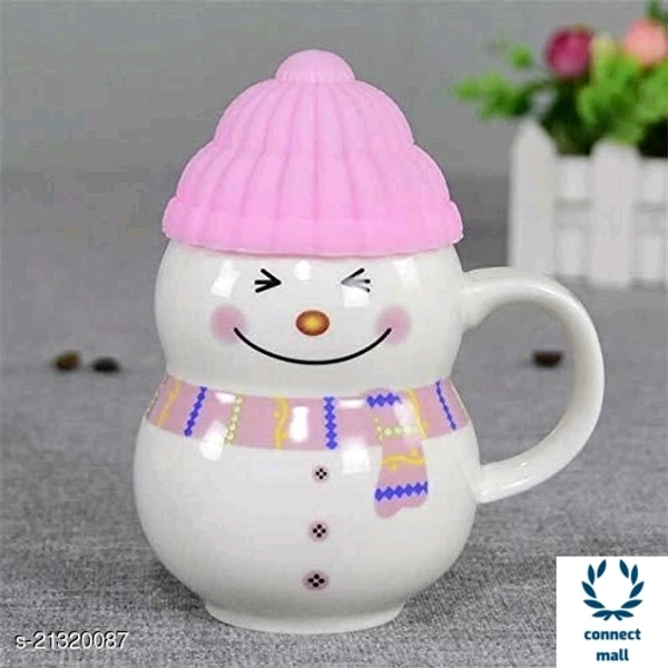 Ceramic kid's Fancy  Snowman  mug - Blue