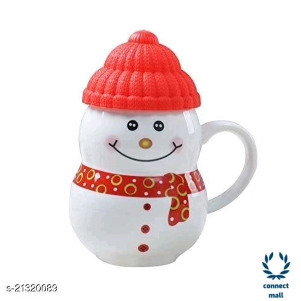 Ceramic kid's Fancy  Snowman  mug - Blue