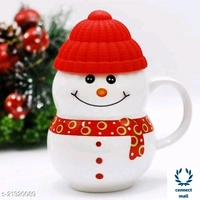 Ceramic kid's Fancy  Snowman  mug - Blue