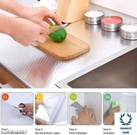 Kitchen Oil Proof Aluminum  wall Sticker Waterproof Anti mold 6o cm× 200 cm