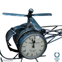 Antique Durable Aeroplane  Design Analog Wall Clock for Home Decor , Office Decor & Gift