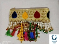 Velvet Special Handicraft Golden  Toran  - Multicolour, Pack of 1
