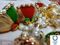 Velvet Special Handicraft Golden  Toran  - Multicolour, Pack of 1