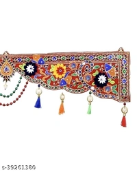 UniqueToran Bandanwal Vandanamalikas for Home Door Latest Diwali Festival Fancy Traditional Toranam Mandir Temple Decoration Item. - Pack of  1