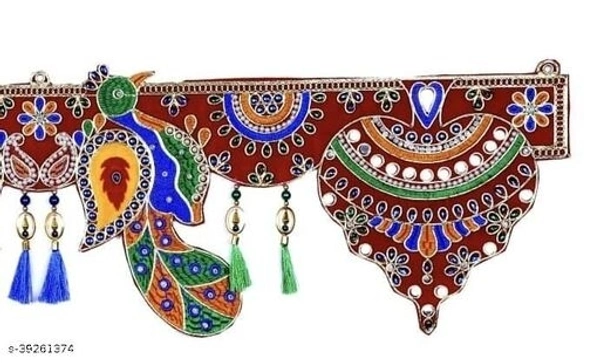 Toran Bandanwal Vandanamalikas for Home Door Latest Diwali Festival Fancy Traditional Toranam Mandir Temple Decoration Item - Pack of 1