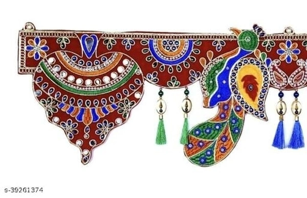 Toran Bandanwal Vandanamalikas for Home Door Latest Diwali Festival Fancy Traditional Toranam Mandir Temple Decoration Item - Pack of 1