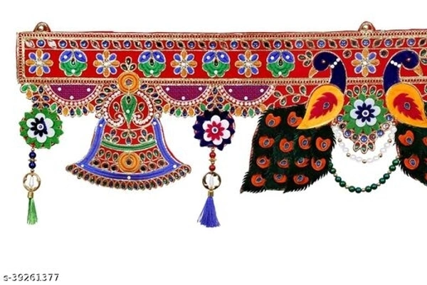 36 inch Toran Bandanwal Vandanamalikas for Home Door Latest Diwali Festival Fancy Traditional Toranam Mandir Temple Decoration Item. - Pack of 1
