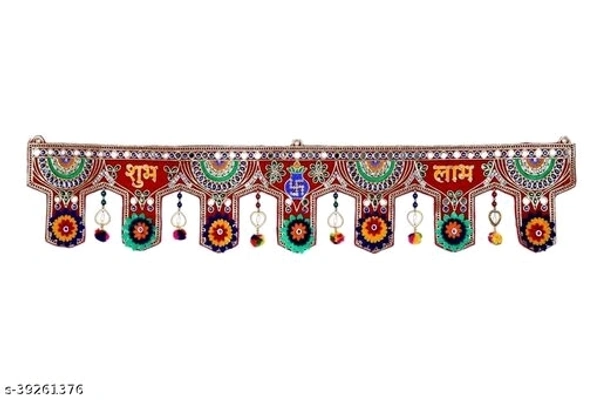 Toran Bandanwal Vandanamalikas for Home Door Latest Diwali Festival Fancy Traditional Toranam Mandir Temple Decoration Item. - Pack of 1