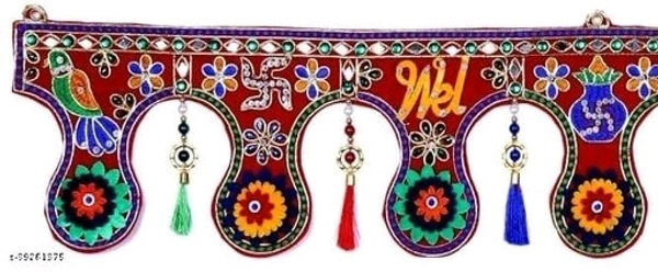 Toran Bandanwal Vandanamalikas for Home Door Latest Diwali Festival Fancy Traditional Toranam Mandir Temple Decoration Item. - Pack of 1
