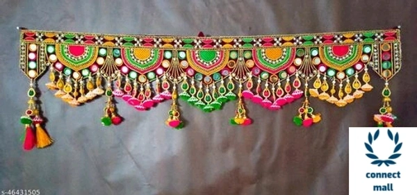 37 inch Classic  Wall hanging  Multicolour Toran fit for Every occasion, Home Decor - Pack of 1