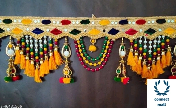 37 inch Classic  Wall hanging  Multicolour Toran fit for Any Entrance  Of Office / HOME / Temple.  - Pack of 1