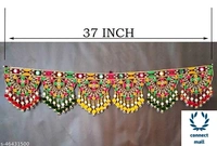 Attractive Design Multicolour with White Beads Home Mandir Toran - pack of 1, Multicolour
