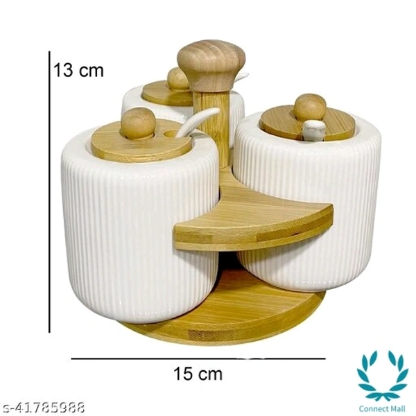 Chutney & Pickle Serving Bowl With Wooden Lid