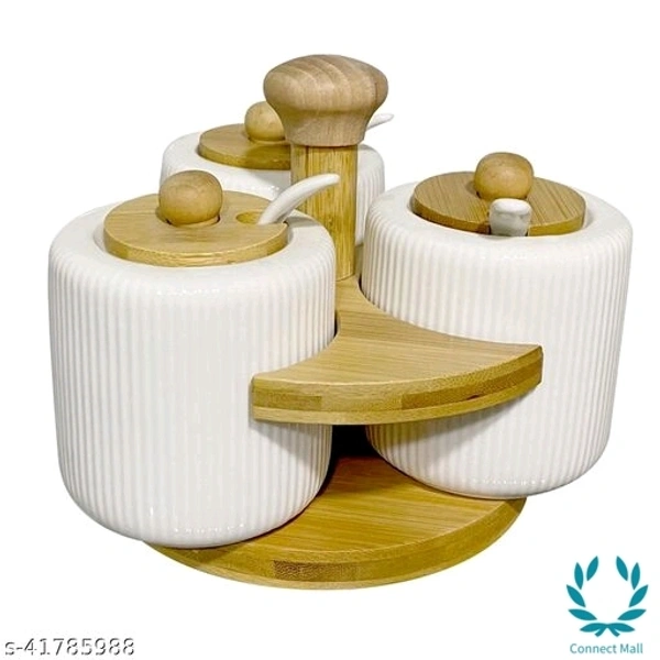 Chutney & Pickle Serving Bowl With Wooden Lid