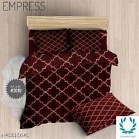 Glace Cotton Bedsheet With Pillow Cover - DOUBLE