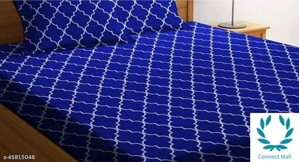 Glace Cotton Bedsheet With Pillow Cover - KING