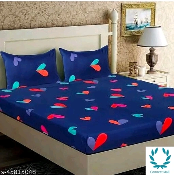 Glace Cotton Bedsheet With Pillow Cover - KING