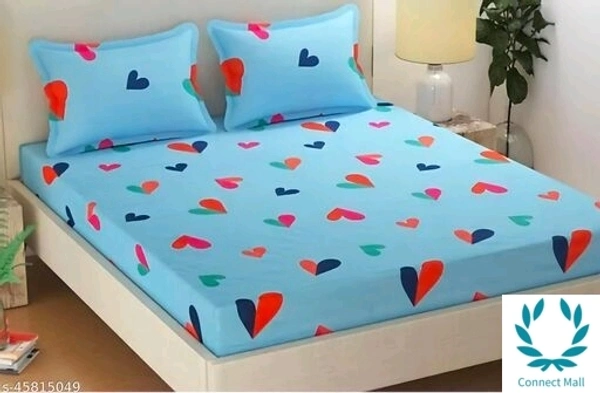 Glace Cotton Bedsheet With Pillow Cover - DOUBLE