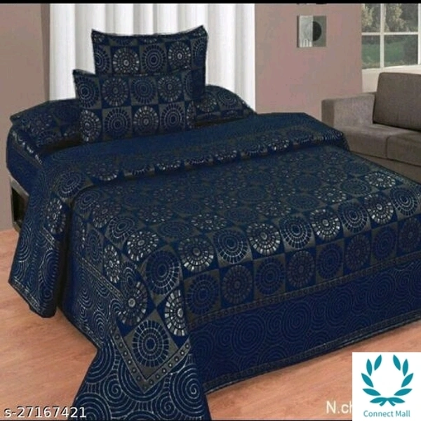 Valve King Size Bedsheet (100 × 100inch) With Pillow Cover - King