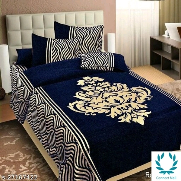 Valve King Size Bedsheet (100 × 100inch) With Pillow Cover