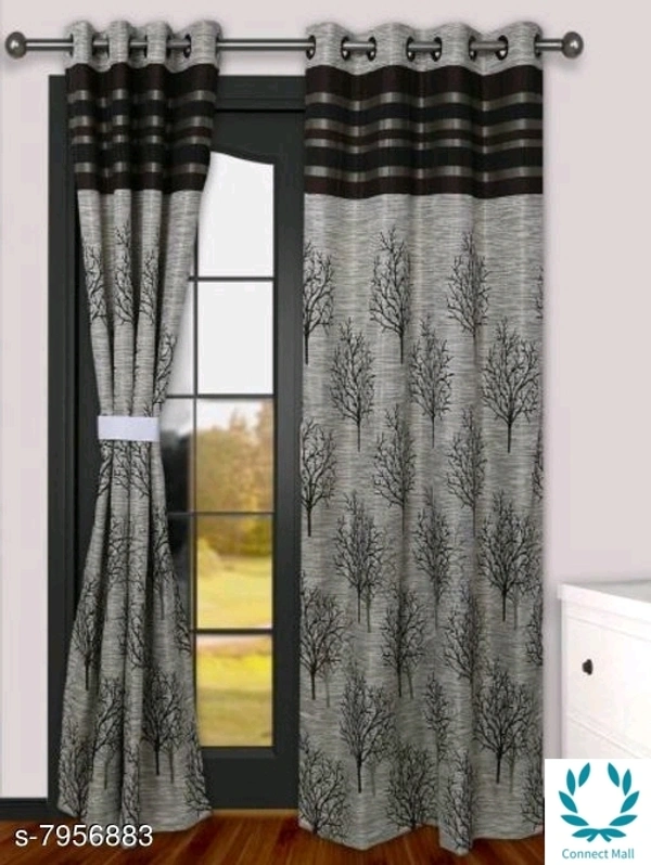 Window Curtain 5 Feet - Set Of 2 Pc - 5 Feet