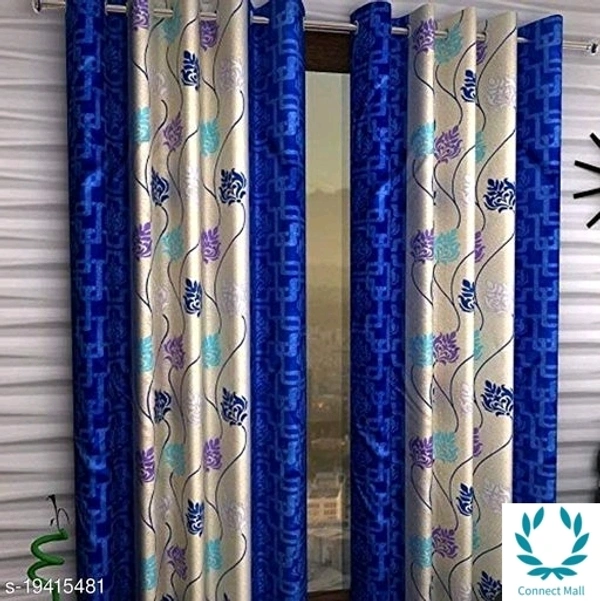 Set of 2 Floral Supremo Window Curtains(4x5 ft)